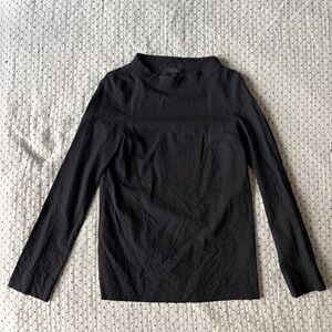 COS Black Textured Blouse